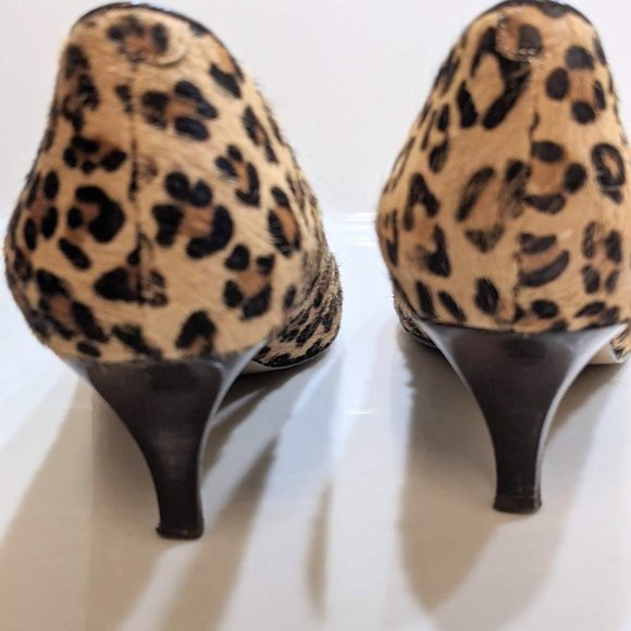 🐆Bandolino Leopard Calf Hair Pump- Size 7M. A classic shoe. - Picture 5 of 14